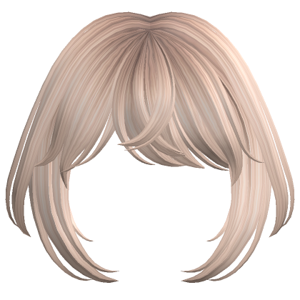 Natural Bangs Platinum Blonde Roblox