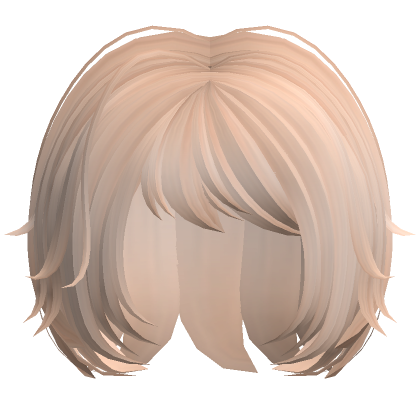 Cute Fluffy Short Bob Blonde Roblox