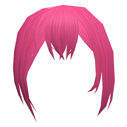 Kawaii Anime Messy Uneven Bangs In Hot Pink Roblox