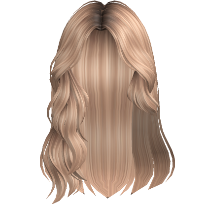 Beach Swept Wavy Hair W Shell Charms Blonde 2 Roblox