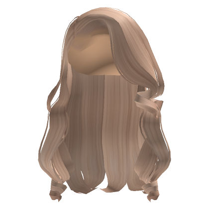 Curled Side Part In Blonde Roblox