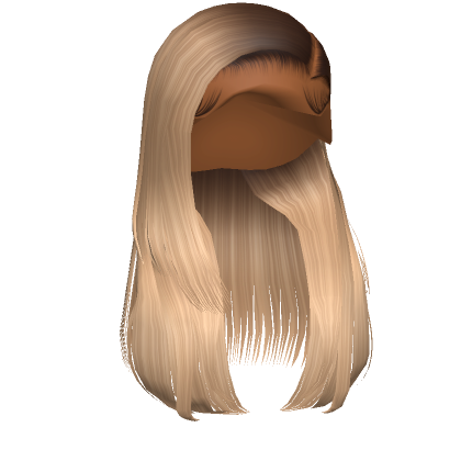 Layered Side Part In Blonde W Dark Roots Roblox