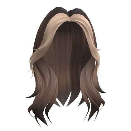 Y2K Layered Wolfcut Brown And Blonde Roblox