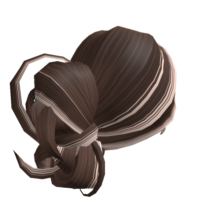 Two Tone Fluffy Messy Y K Hair Bun Brown Blonde Roblox