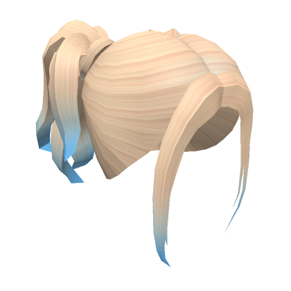 Half Up Pigtails In Blonde With Blue Ombre Roblox