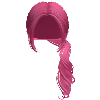 Rose Garden Soft Curled Ponytail Hot Pink Roblox