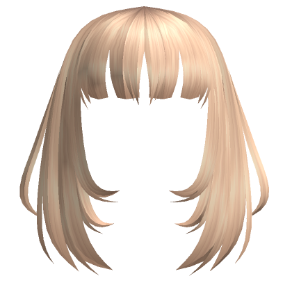 Framed Blunt Bangs In Blonde Roblox
