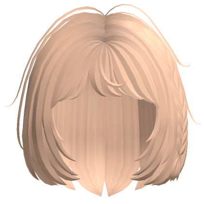 Blonde Bob Hair W Braid Roblox
