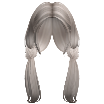 Cute Cottage Core Pigtail Braids Ash Blonde Roblox