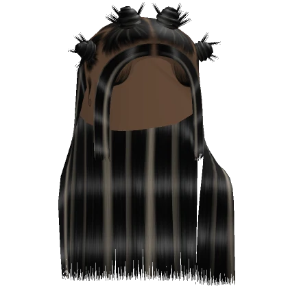 Bantu Knots Half Updo In Black Blonde Highlights Roblox Item Rolimon S