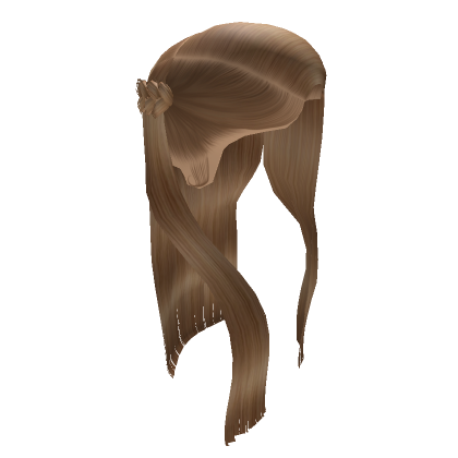 Side Part With Fishtail Braid Blonde Roblox
