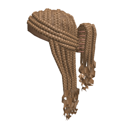 Half Updo Curly Braids W Claw Clip Blonde Roblox