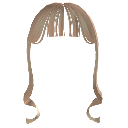 Blonde Long Curly Bangs Roblox