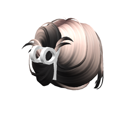 Clipped Messy Hair Bun Blonde Black Roblox