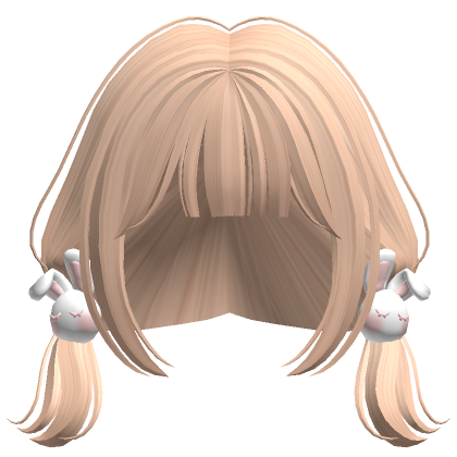 Mini Pigtails With Rabbit Clips Blonde Roblox