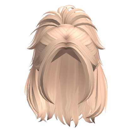 Messy Layered Cute Short Updo Ponytail Blonde Roblox