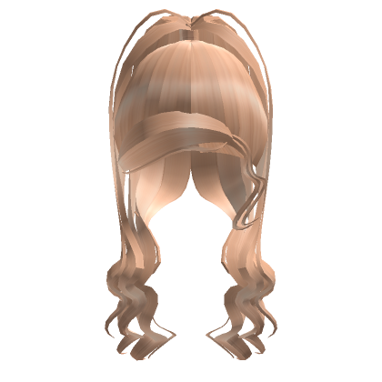 Messy Blonde Curly High Ponytail Roblox Item Rolimon S