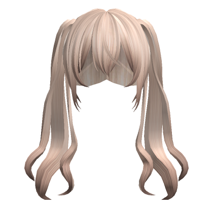 Anime Long Flowy Pigtails Platinum Blonde Roblox