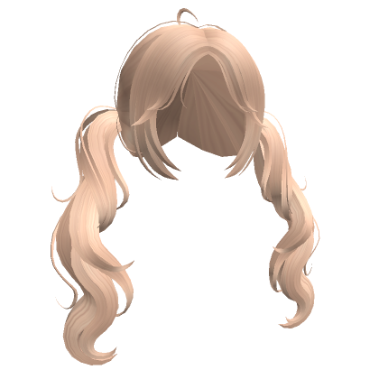 Cute Wavy Pigtails Blonde Roblox