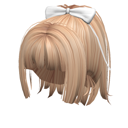 Super Cute Hime Cut Ponytail Blonde Roblox