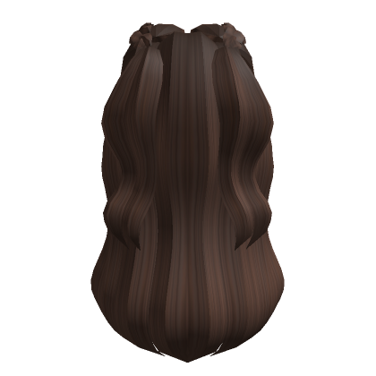 Brunette Wavy Side Parted Half Up Braids Roblox Item Rolimon S