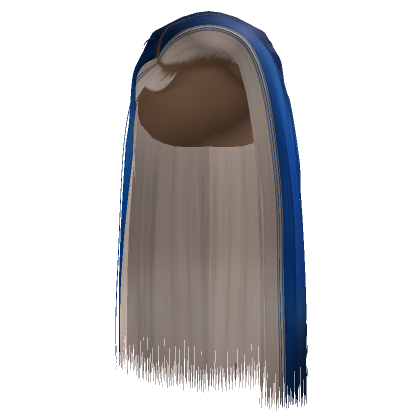 Blue Side Part Silk Press W Blonde Skunk Stripe Roblox