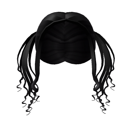 Black Swirly Kawaii Dolly Pigtails S Code Price RblxTrade