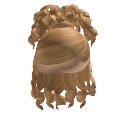 Curly Updo In Gold Blonde Roblox