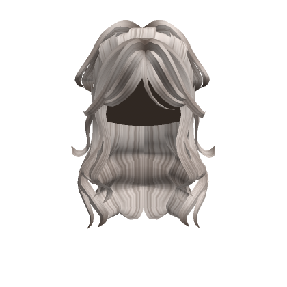 Lush Wavy Half Up Ponytail Hair Ash Blonde Roblox