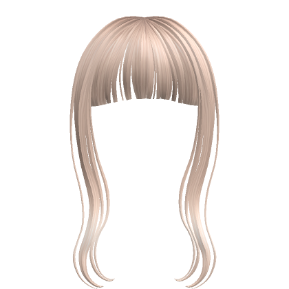 Long Straight Bangs Platinum Blonde Roblox