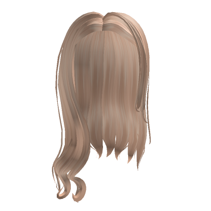 Blonde Middle Part Celeb Curled Hair Roblox
