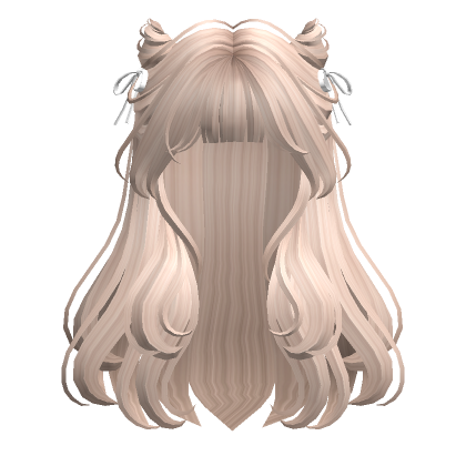 Adorable Half Up Buns Platinum Blonde Roblox