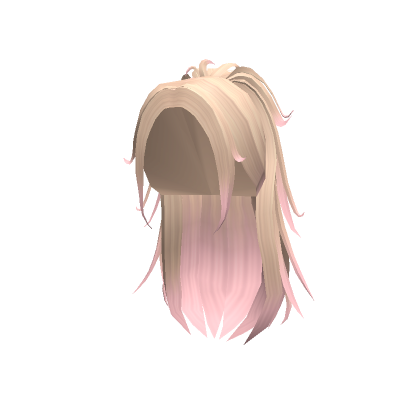 Messy Popular Y2K Grunge Ponytail Blonde To Pink Roblox
