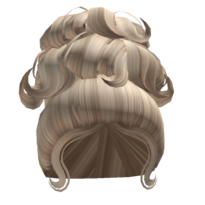 Elegant Frizzled Updo In Platinum Blonde Roblox