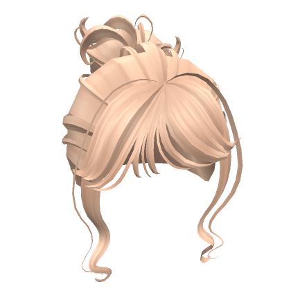Soft Bun Updo Blonde Roblox