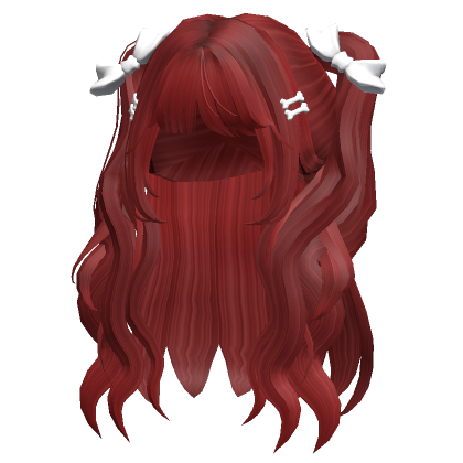 Long Wavy Pigtails W Bow Red Roblox Item Rolimon S