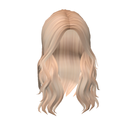 Messy Wavy Hair In Blonde Roblox