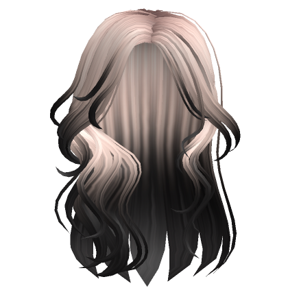 Natural Messy Layered Anime Hair Blonde To Black Roblox
