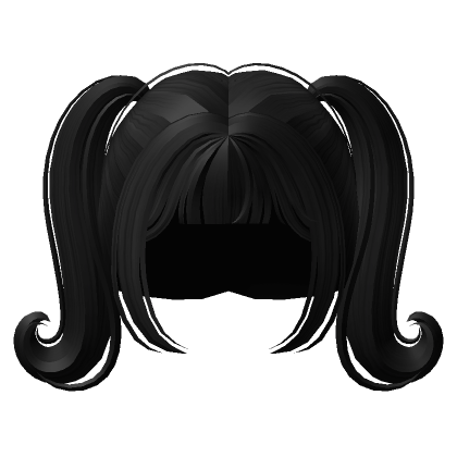 Fairy Swirly Pigtails Black Roblox