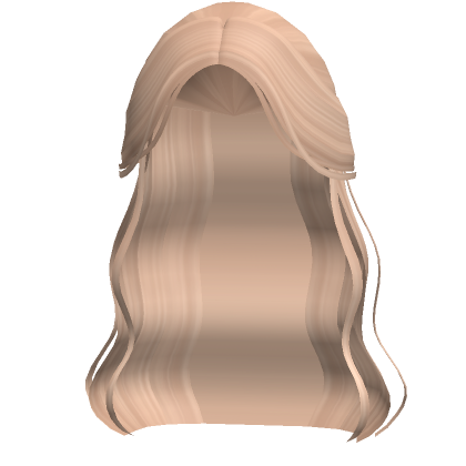 Preppy Half Up Waves In Blonde Roblox