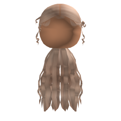 Sleek Curly Ponytail In Blonde Roblox