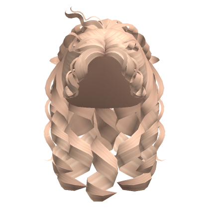 Curly Cute Summer Tropical Ponytail Blonde Roblox