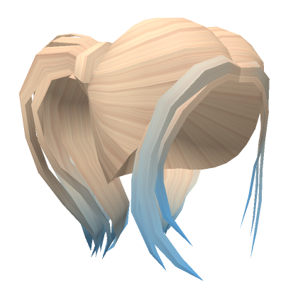 Long Pigtails In Blonde With Blue Ombre S Code Price Rblxtrade