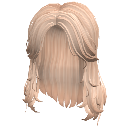Blonde Fluffy Wolfcut Roblox