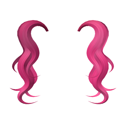 Wavy Pigtails Extension In Hot Pink Roblox Item Rolimon S