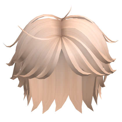 Fluffy Messy Hair Blonde Roblox