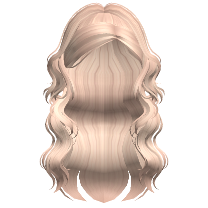 Blonde Wavy High Ponytail With Side Swept Bangs Roblox