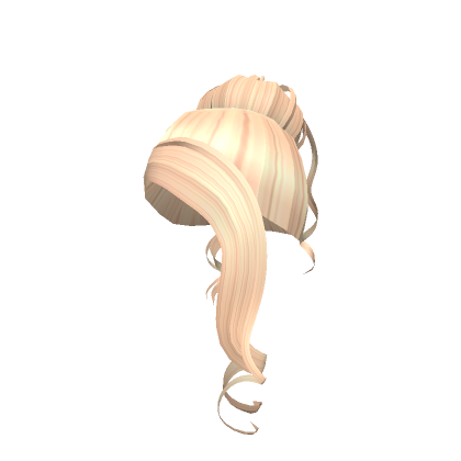 Blonde Bun With Curls Roblox Item Rolimon S
