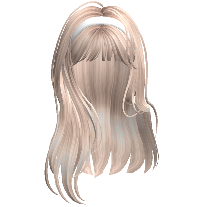 Straight Hair With Headband Platinum Blonde S Code Price Rblxtrade