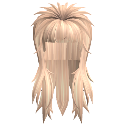 Spikey Rockstar Mullet In Blonde S Code Price Rblxtrade
